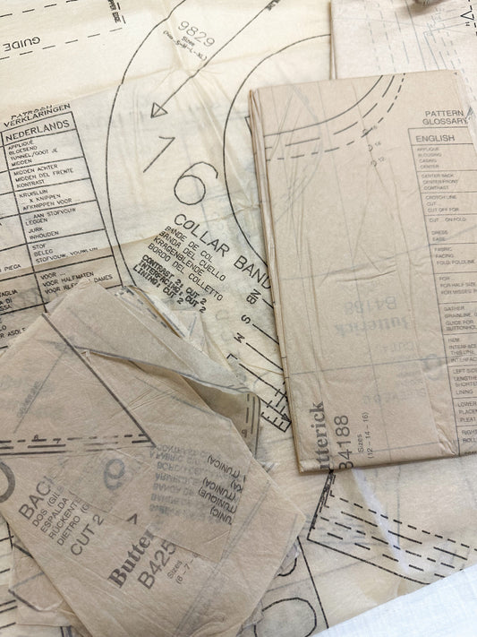 Assorted Vintage Patterns and Instruction Sheets A House of Books