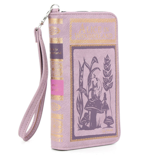 Alice in Wonderland Book Wallet Wristlet