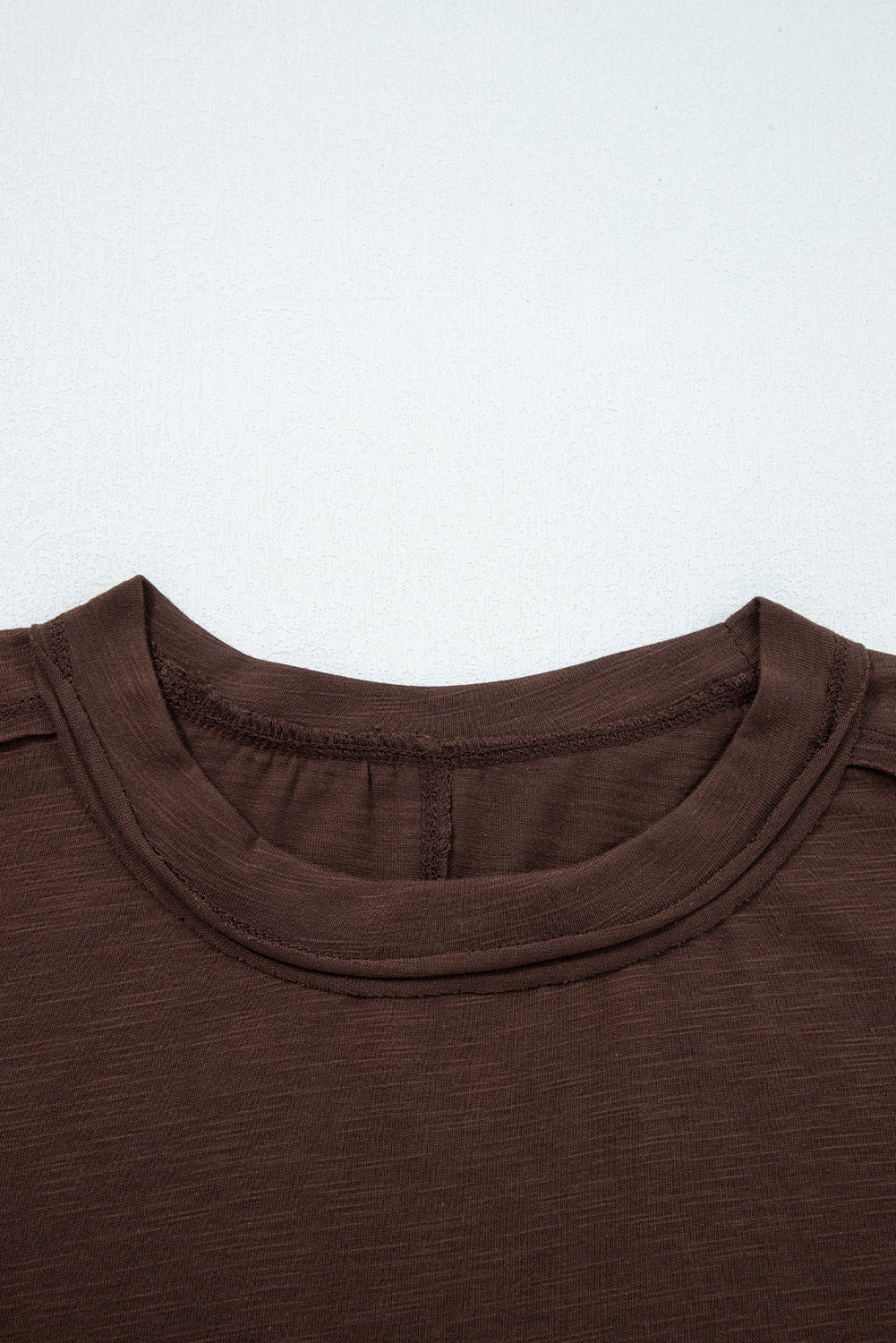 Light French Beige Sheer Lace Patchwork Casual Long Sleeve Tee