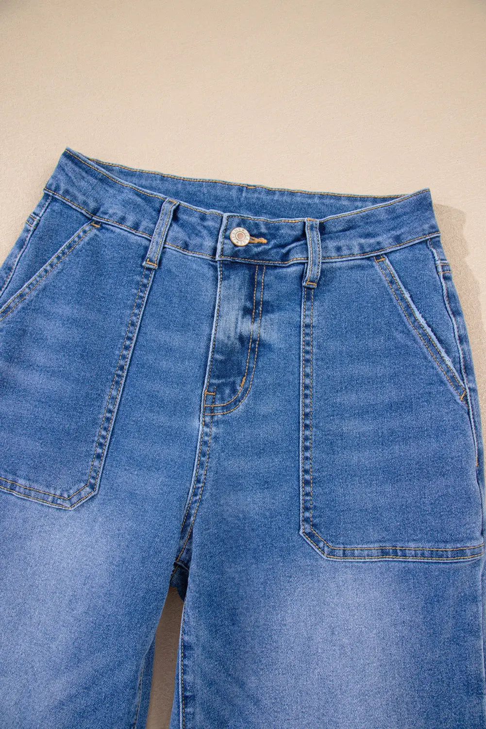 Breen Cropped High Rise Wide Leg Jeans Shewin