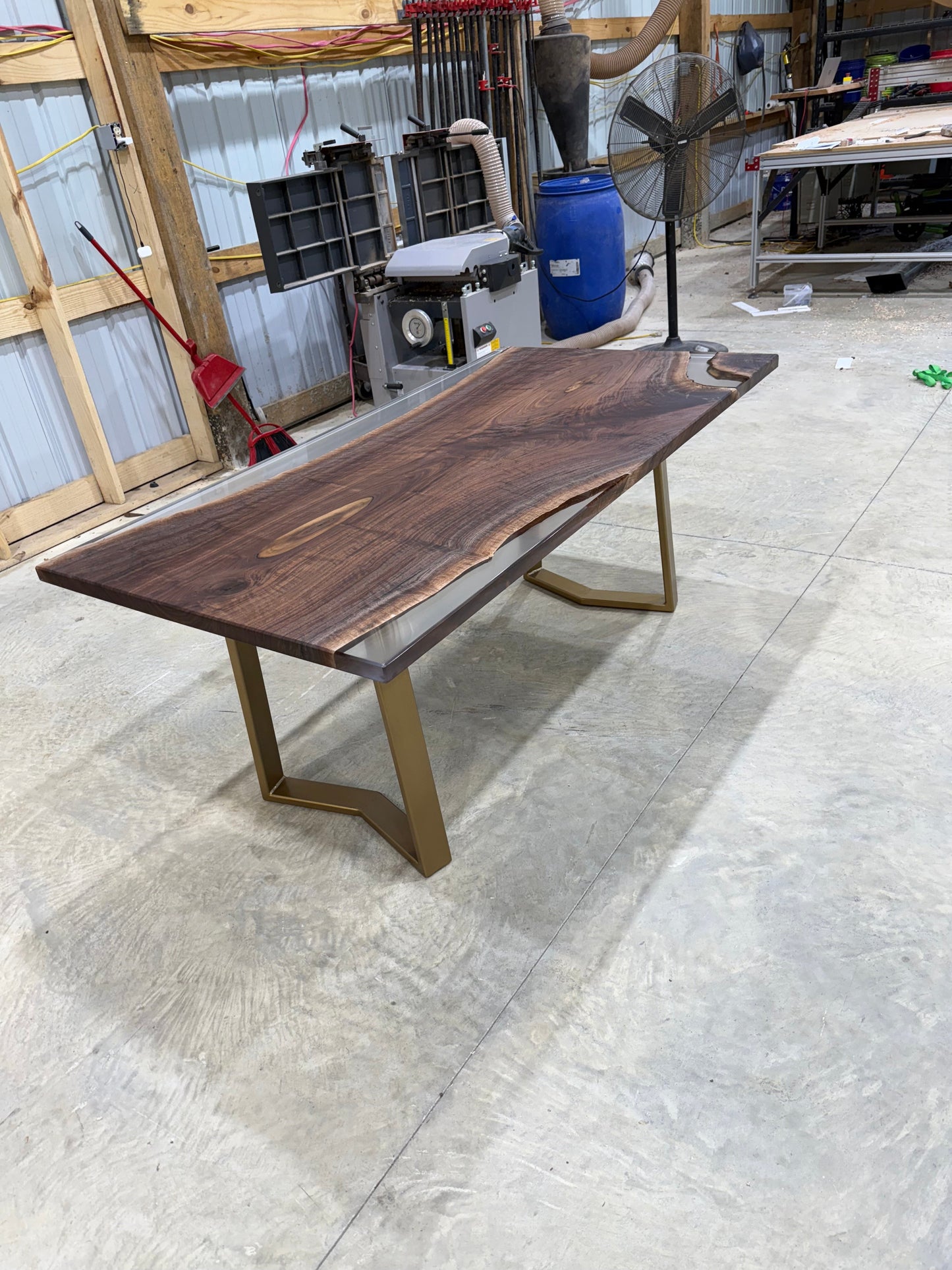 72x38 Walnut Slab Clear Cast