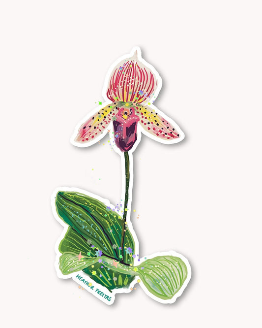 Lady Slipper Sticker