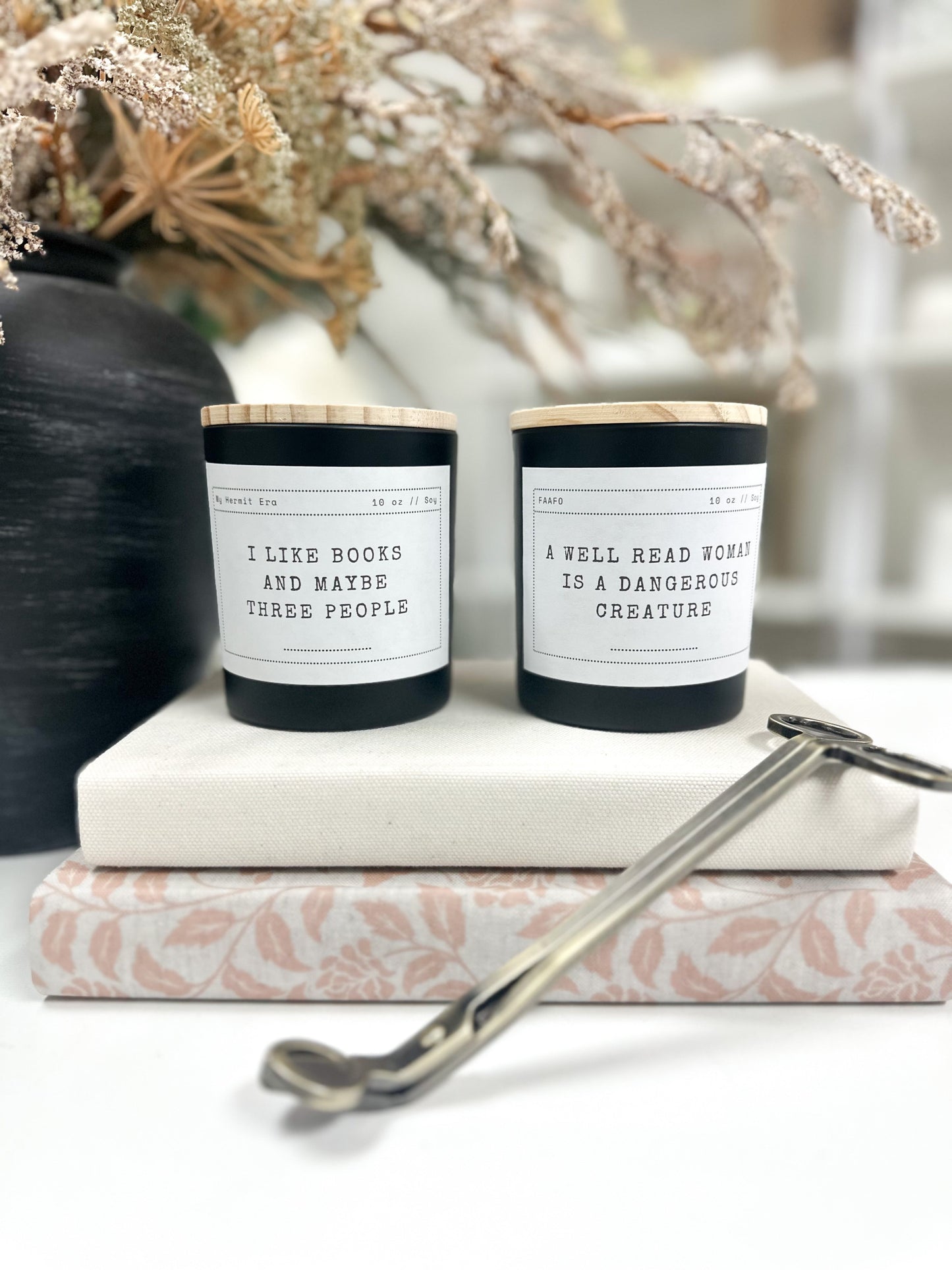 Funny Book Lover Candle A House of Books