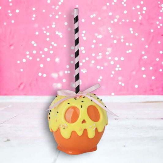 9in Orange Candy Apple by December Diamonds Quirks!