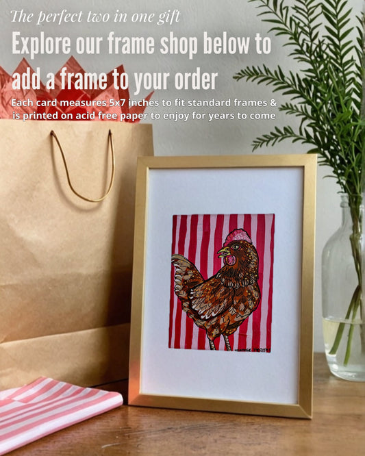 Brown Chicken - Greeting Card / Fine Art Print