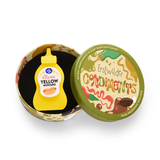 Mustard Moments Brooch by Erstwilder