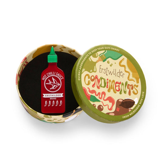 Turn Up the Heat Brooch by Erstwilder Quirks!