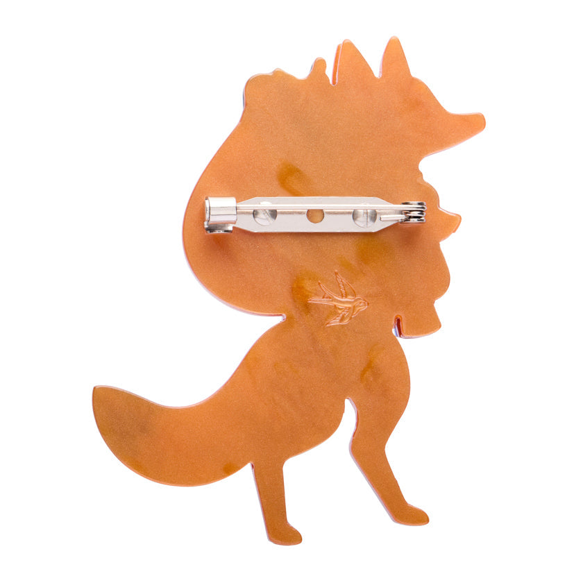 Freddy the Fox Brooch by Erstwilder