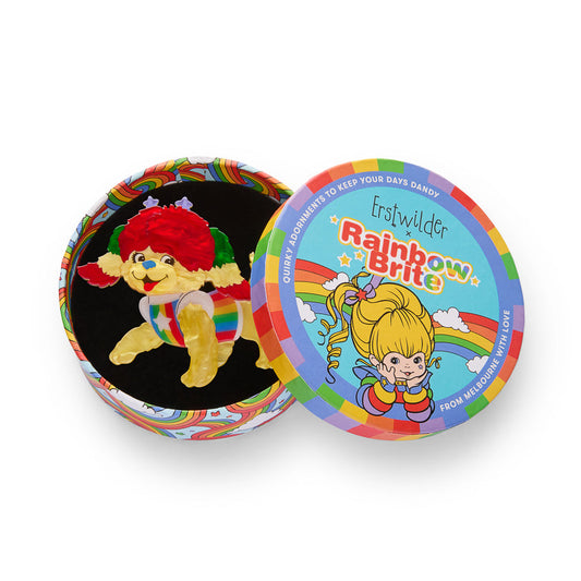Puppy Brite Brooch Rainbow Brite x Erstwilder