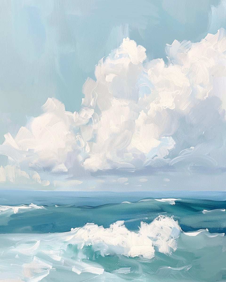Perfect Beach Day – Original Oil Painting (16" x 20")