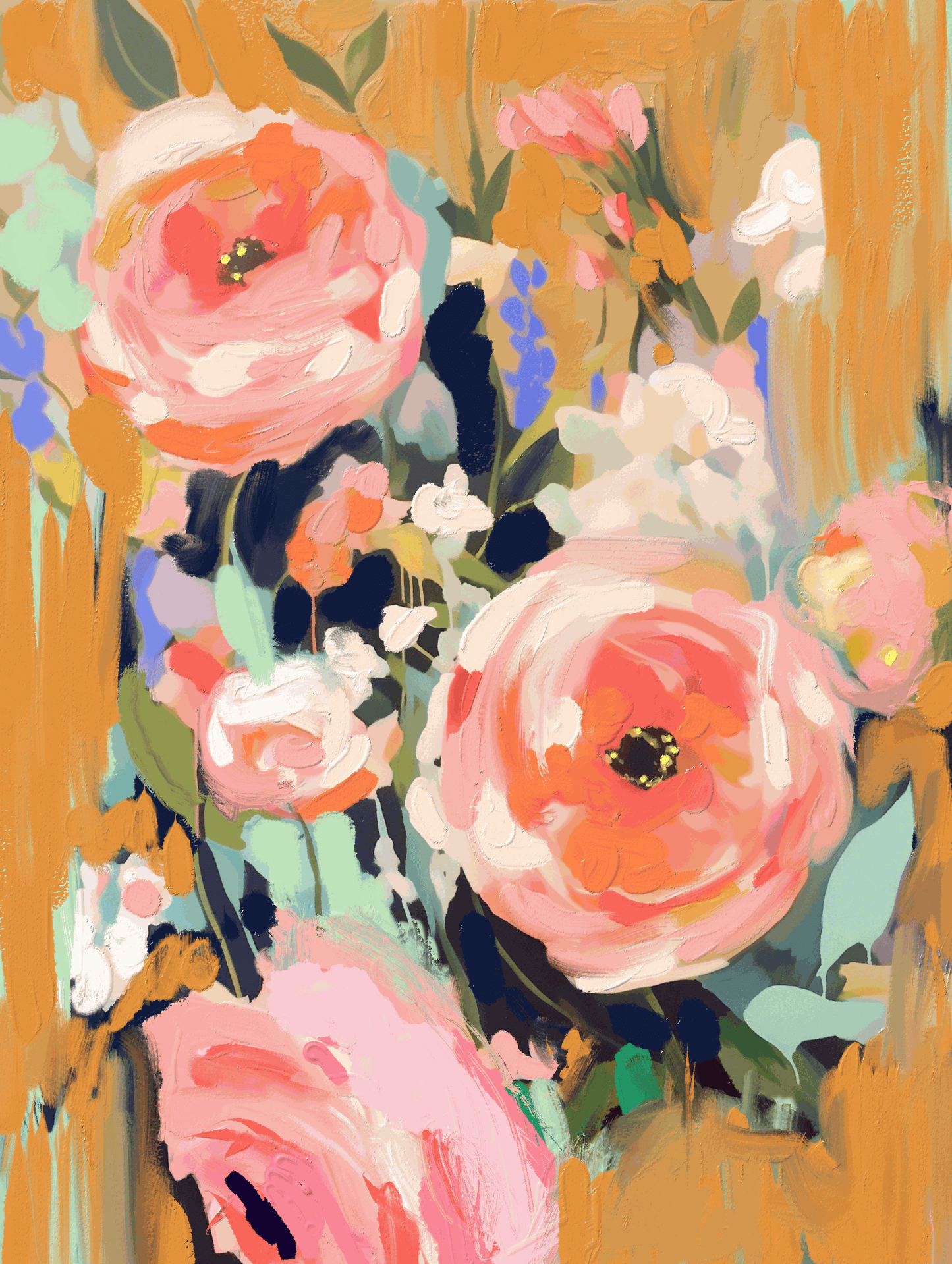 Beneath Apricot Skies - Original Painting