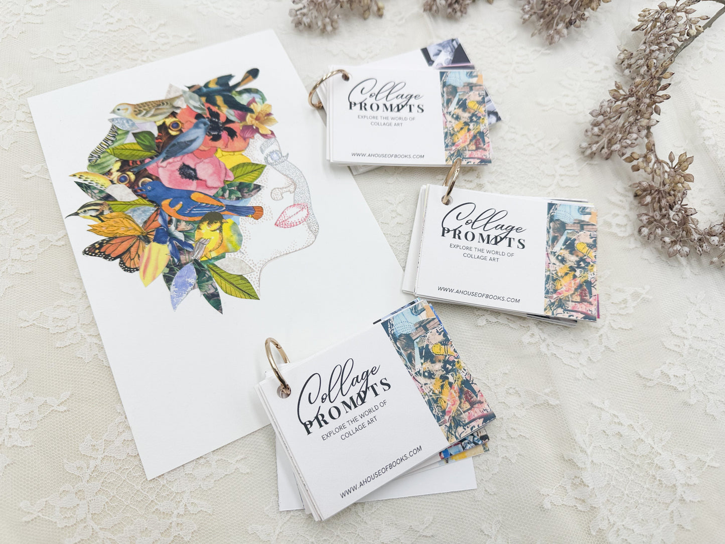 Collage Prompt Deck A House of Books