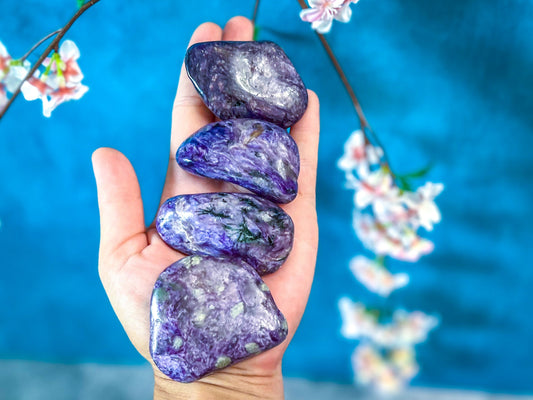 Polished Charoite 51-100 Grams Mandala Gems