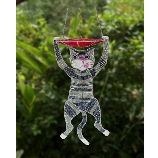 Cat Bird Feeder Beadworx by Extol Accessories