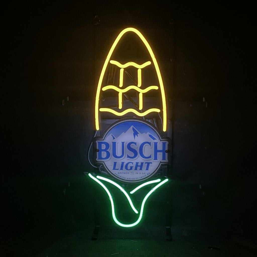 Corn with Busch Light Acrylic Neon Signs Light Neon Signs Land