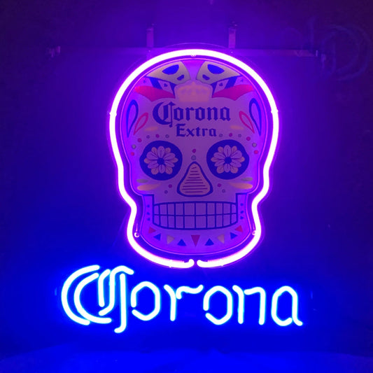 Corona Extra Dia de los Muertos Skull Neon Light Sign Neon Signs Land