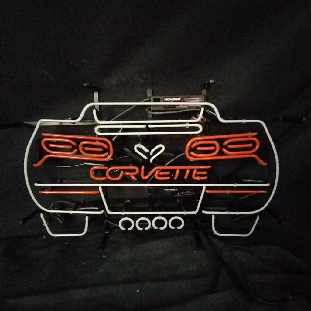 Corvette Blue Auto Car Neon Signs Neon Signs Land