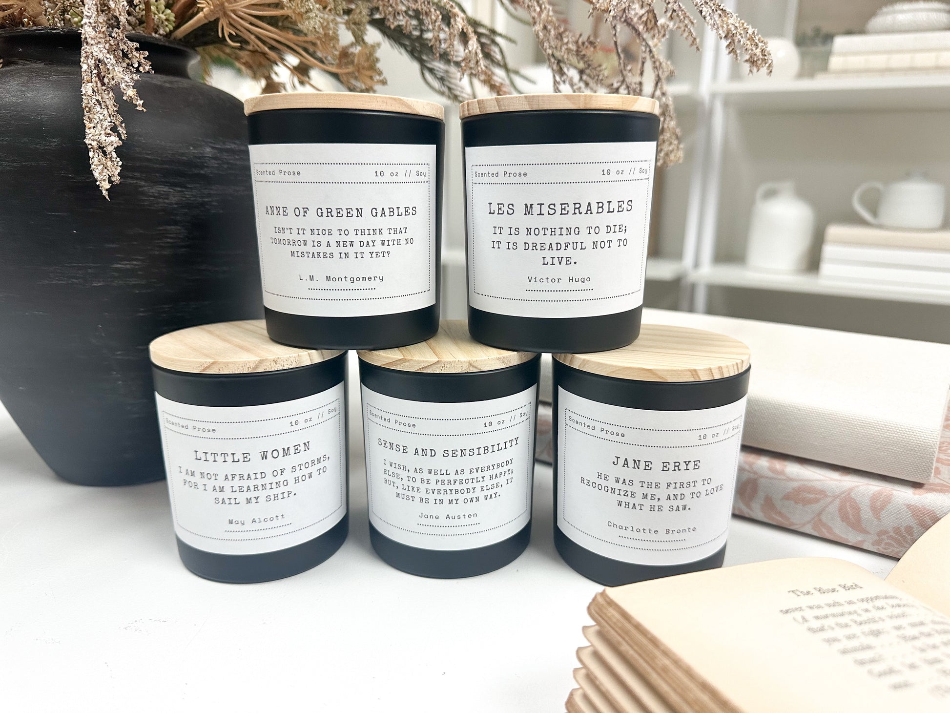 Book Lover Candle A House of Books