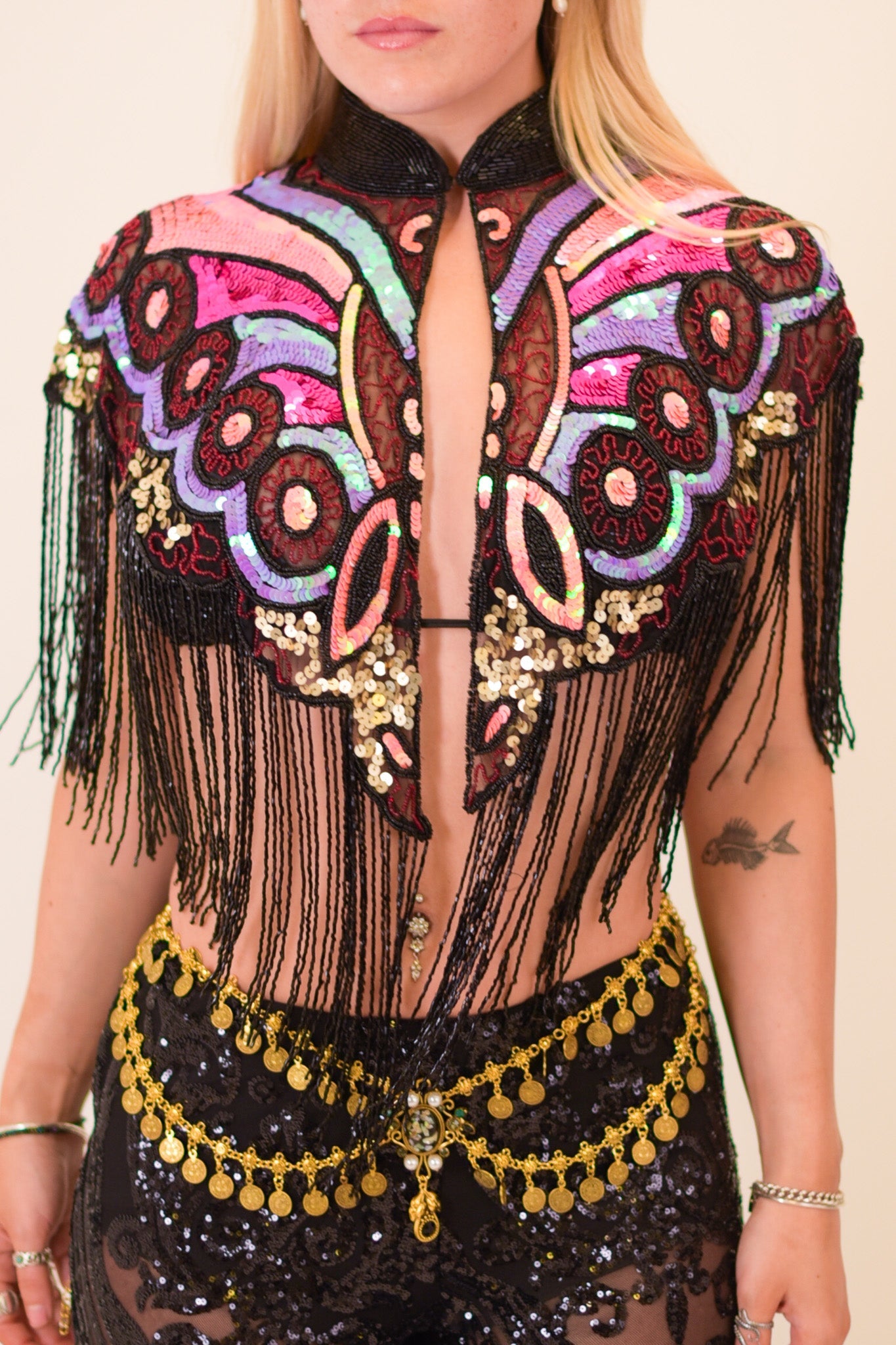 Wild Bloom Beaded Capelet