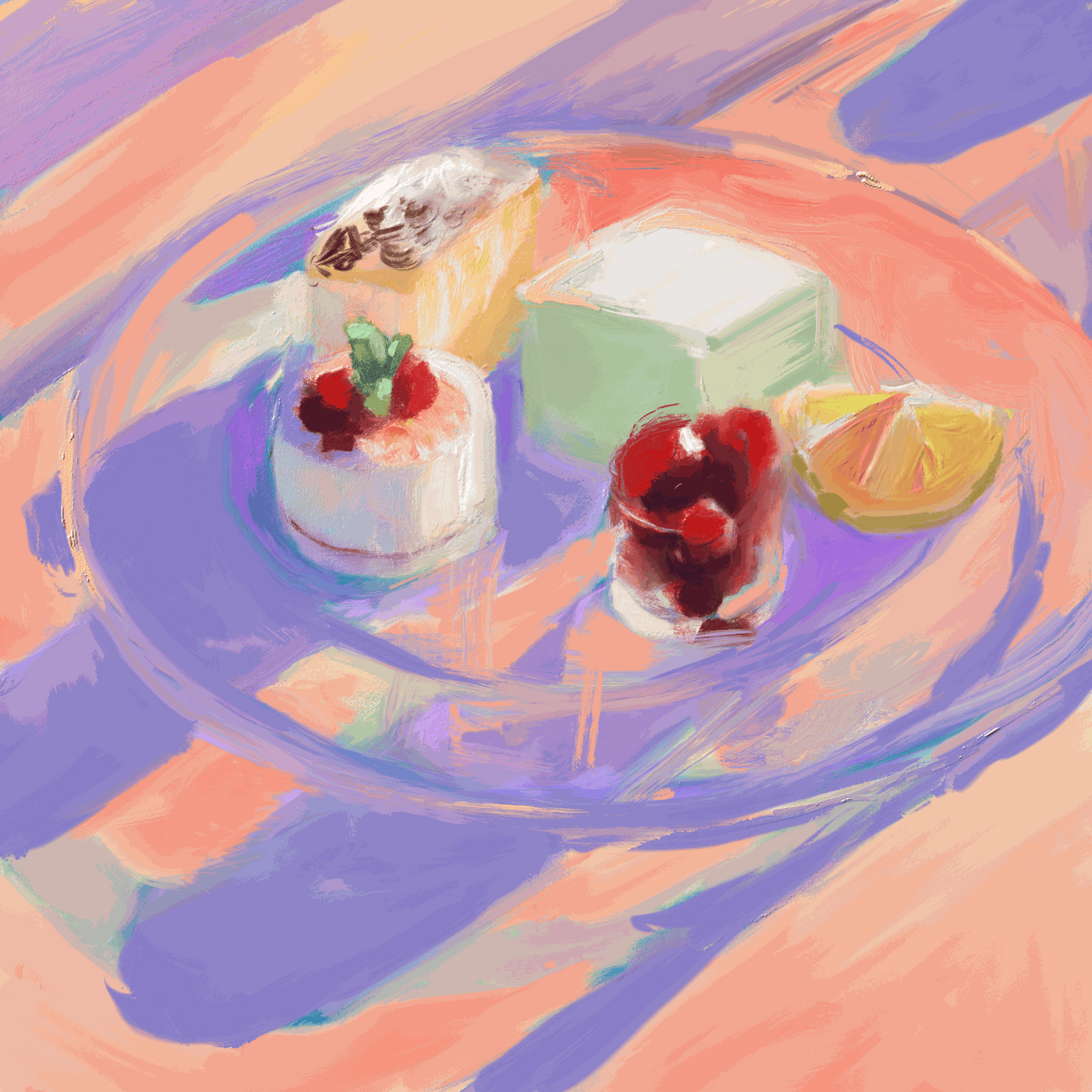 Dessert Bar Study - Original Painting