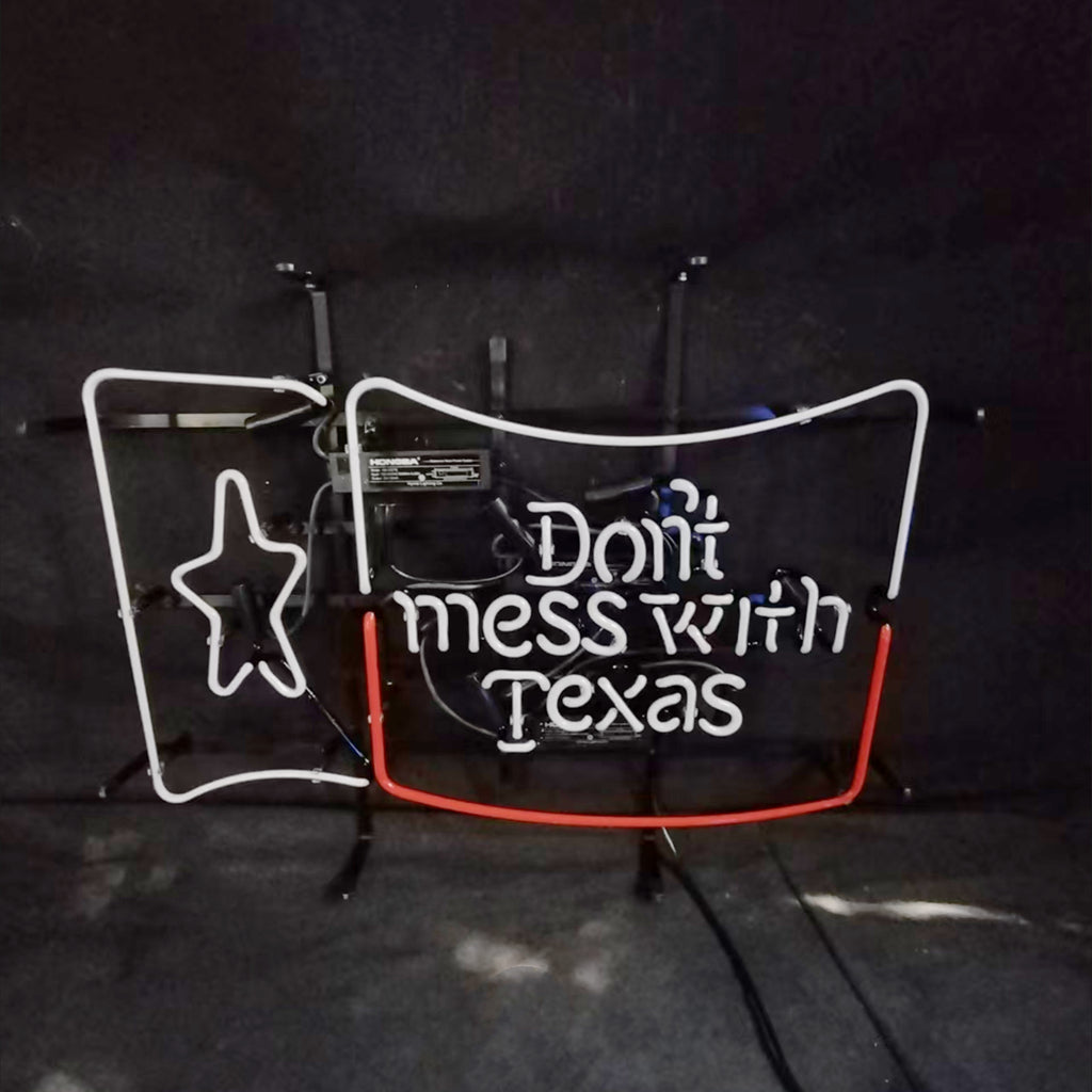 Don't Mess with Texas Lone Star Beer Neon Signs Neon Signs Land