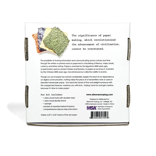 Paper Making Kit DIY – Recycled Handmade Paper Craft elseware unplug