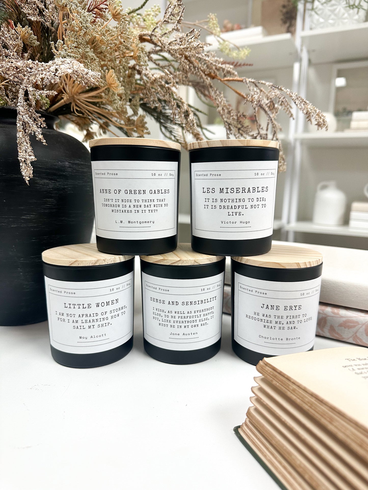 Book Lover Candle A House of Books