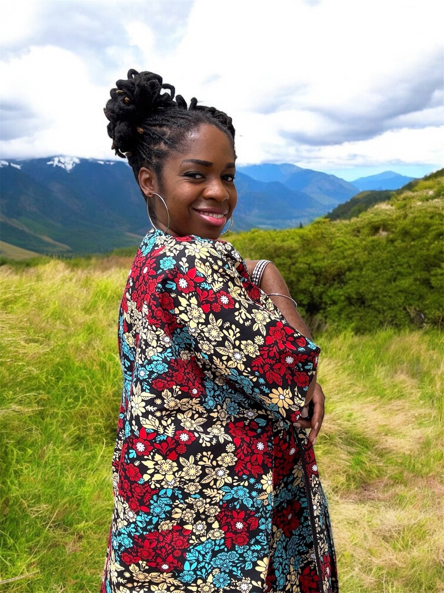 UKA Bold African Print Kimono Jacket - Handmade Ankara Outerwear for Women - Creative Freedom Collective