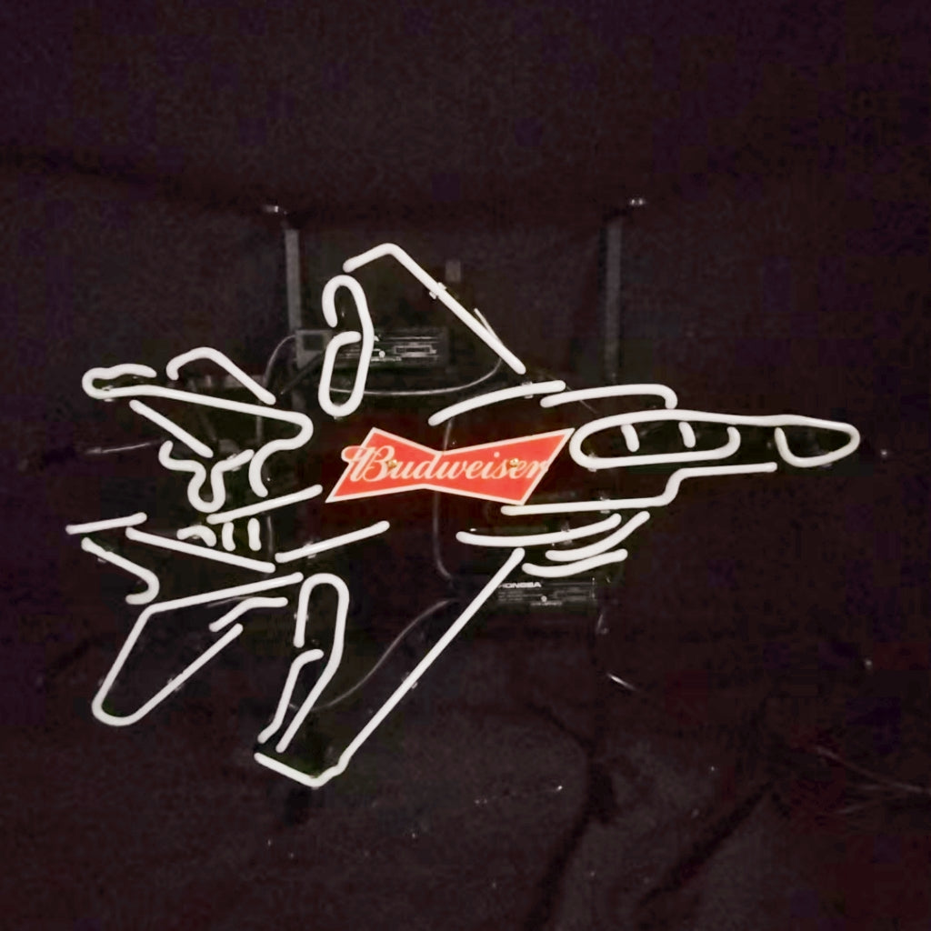 Fighter Plane Budweiser Beer Neon Signs Neon Signs Land