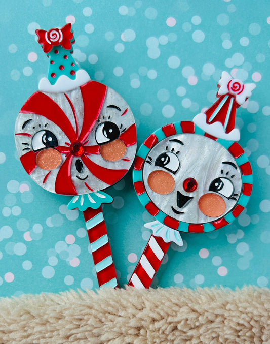 Merrymints Brooch Set by Johanna Parker x Lipstick & Chrome Quirks!