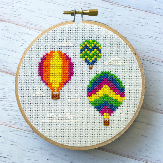 Hot Air Counted Cross Stitch Kit