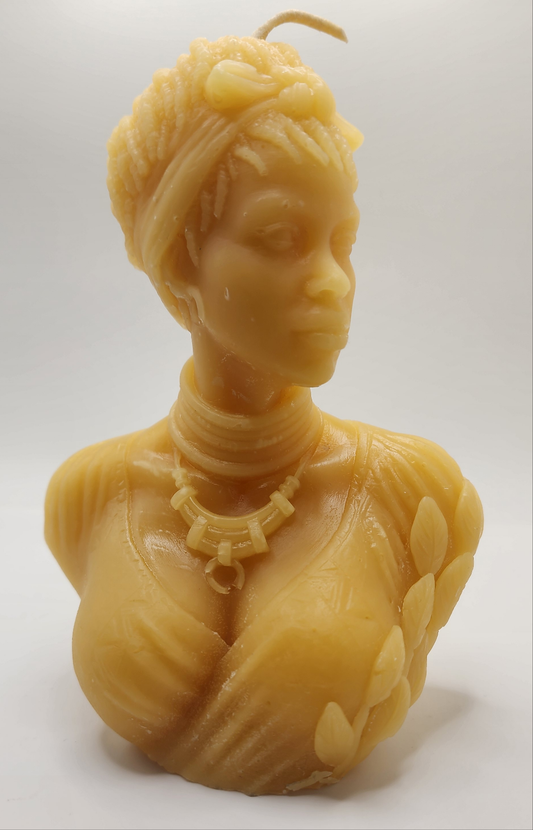 Goddess with Twists Beeswax Candle SAVAGE BEE-CHES®