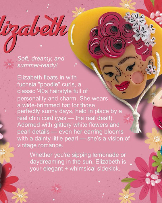 Elizabeth Brooch by Marla VonDuta x Lipstick & Chrome Quirks!