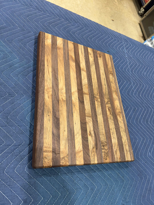 Maple and Walnut Cutting Board