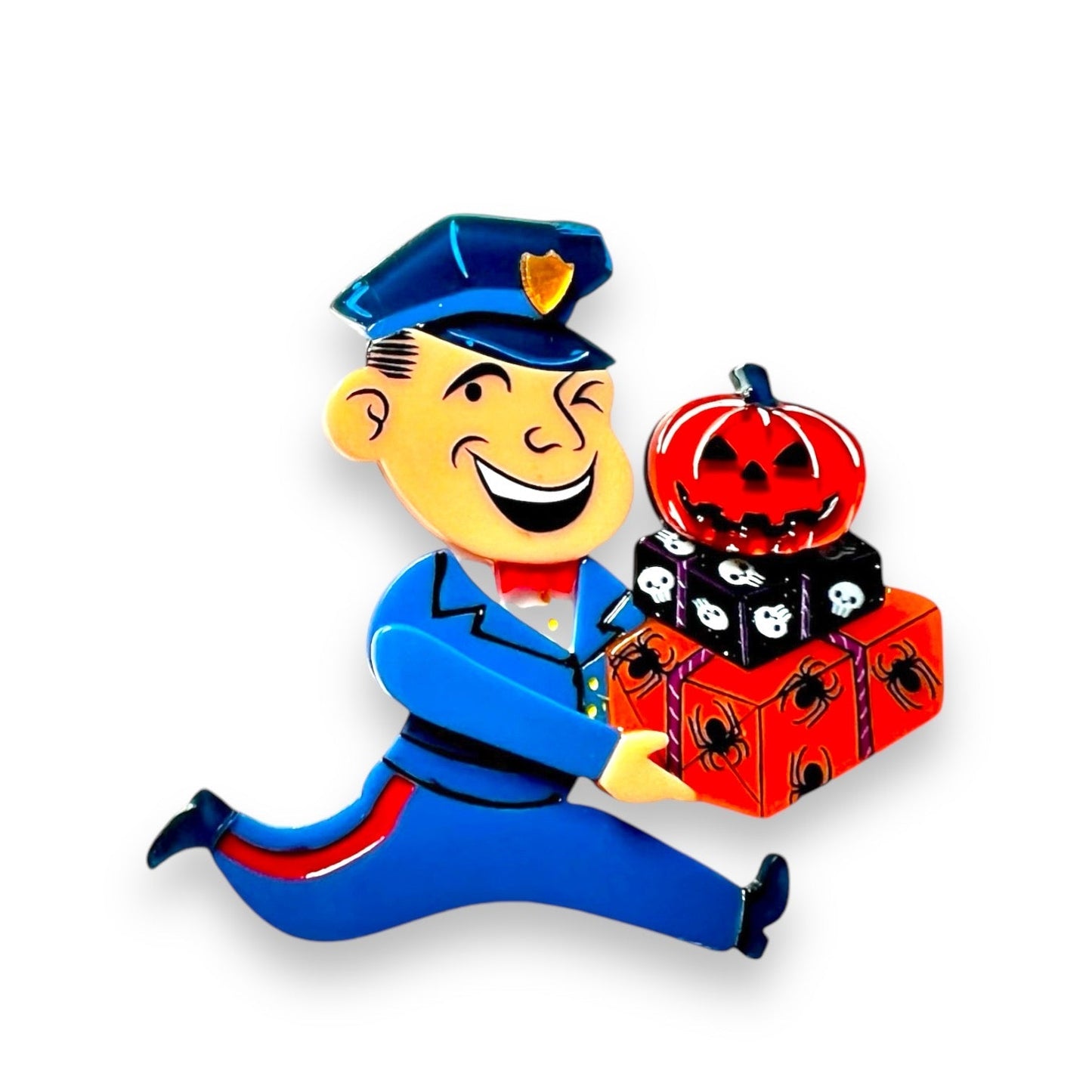 Halloween Happy Mail Brooch by 50's Vintage Dame x Lipstick & Chrome Quirks!