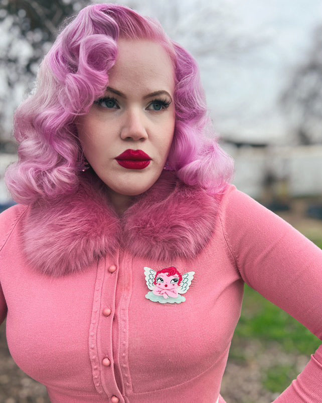 Mini Matchmaker Brooch by Miss Fluff x Lipstick & Chrome Quirks!