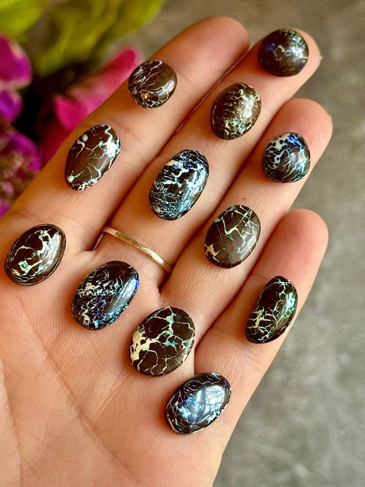 Dragon Pattern Boulder Opals, Boulder Opal Cabochons