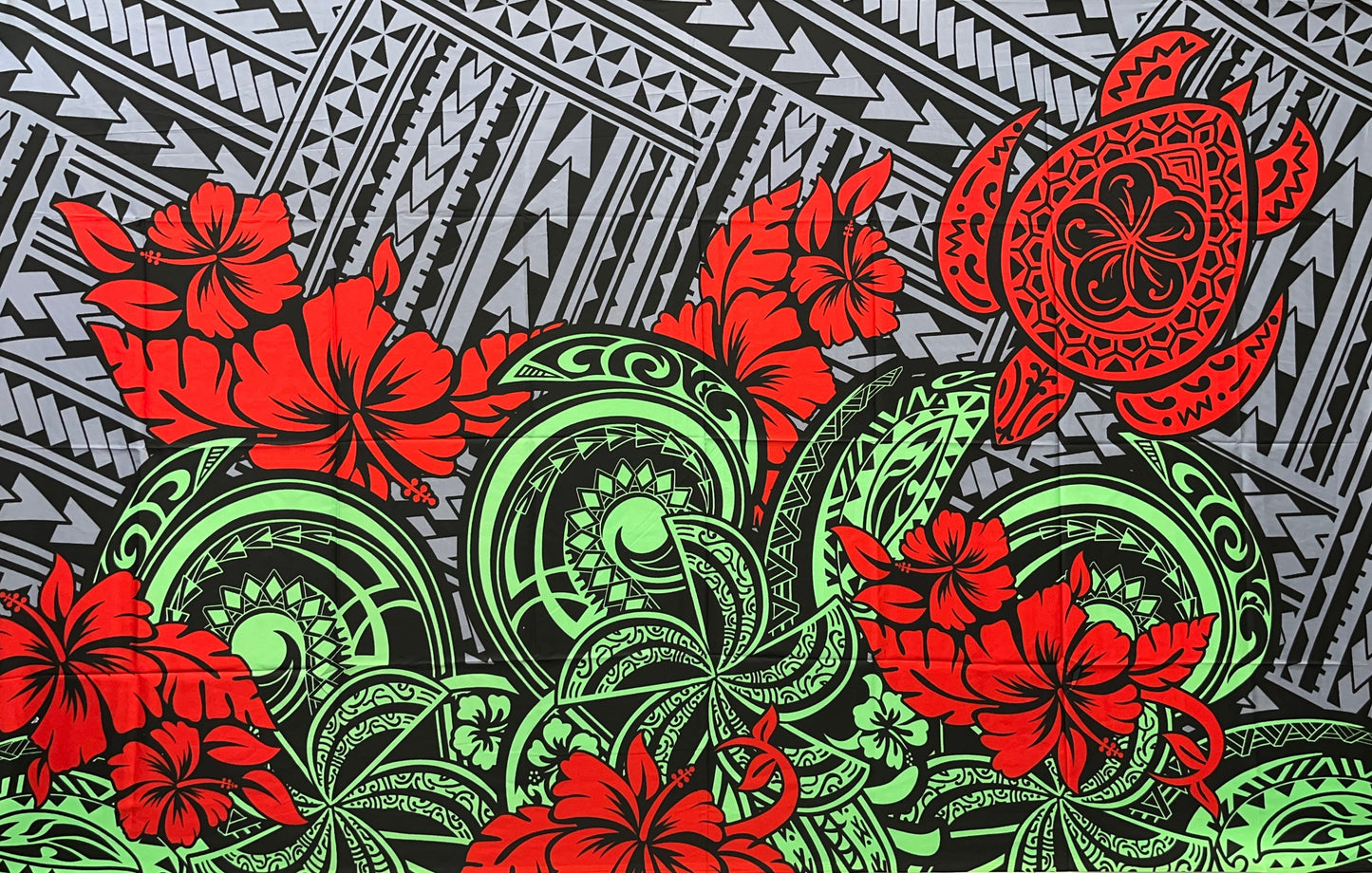 Multicolor Polynesian Tattoo Sarong | Islands Fabric Islands Fabric