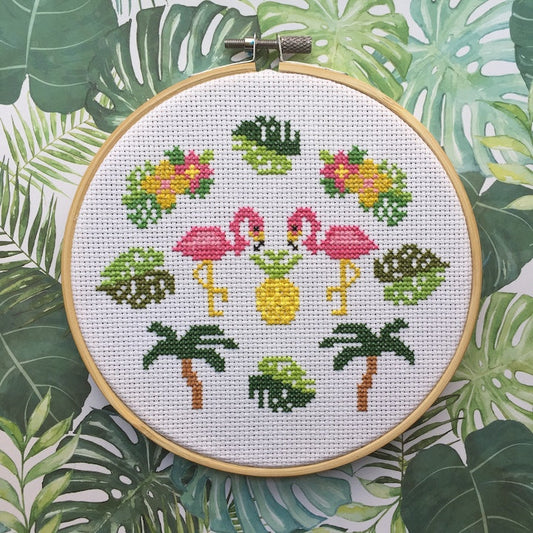 Tropical Counted Cross Stitch DIY KIT Intermediate