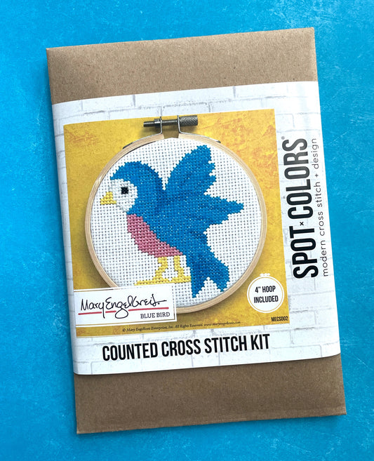 Bluebird by Mary Engelbreit Counted Cross Stitch DIY KIT