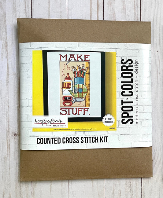 Make Stuff by Mary Engelbreit Counted Cross Stitch DIY KIT