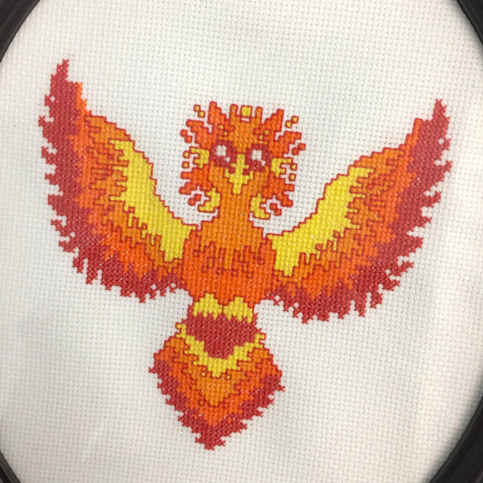 Phoenix Counted Cross Stitch DIY KIT