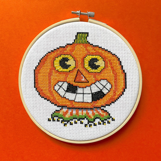 Pumpkin by Mary Engelbreit Counted Cross Stitch DIY KIT
