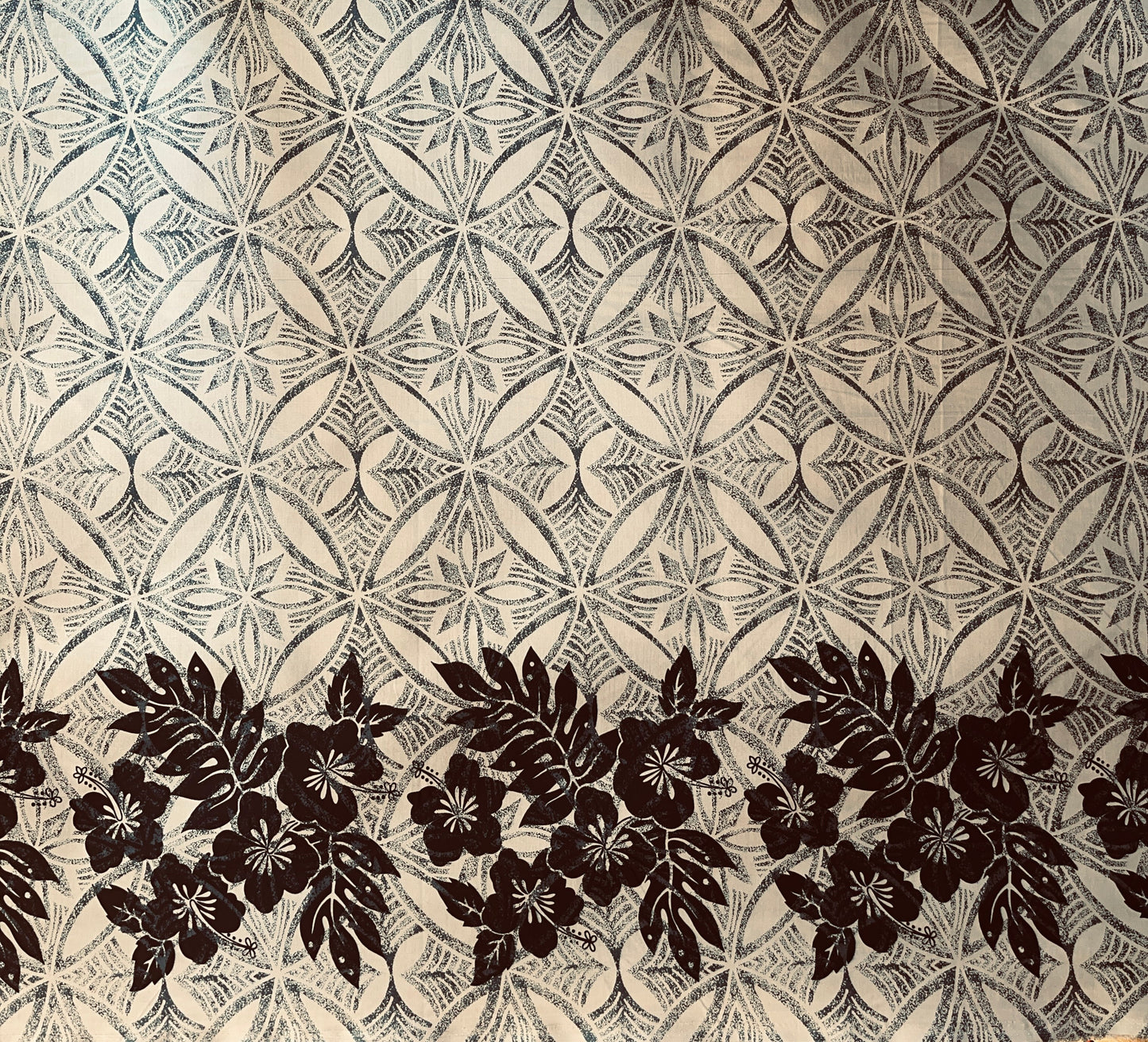 Tropical Floral Border Polyester Fabric | Islands Fabric Islands Fabric