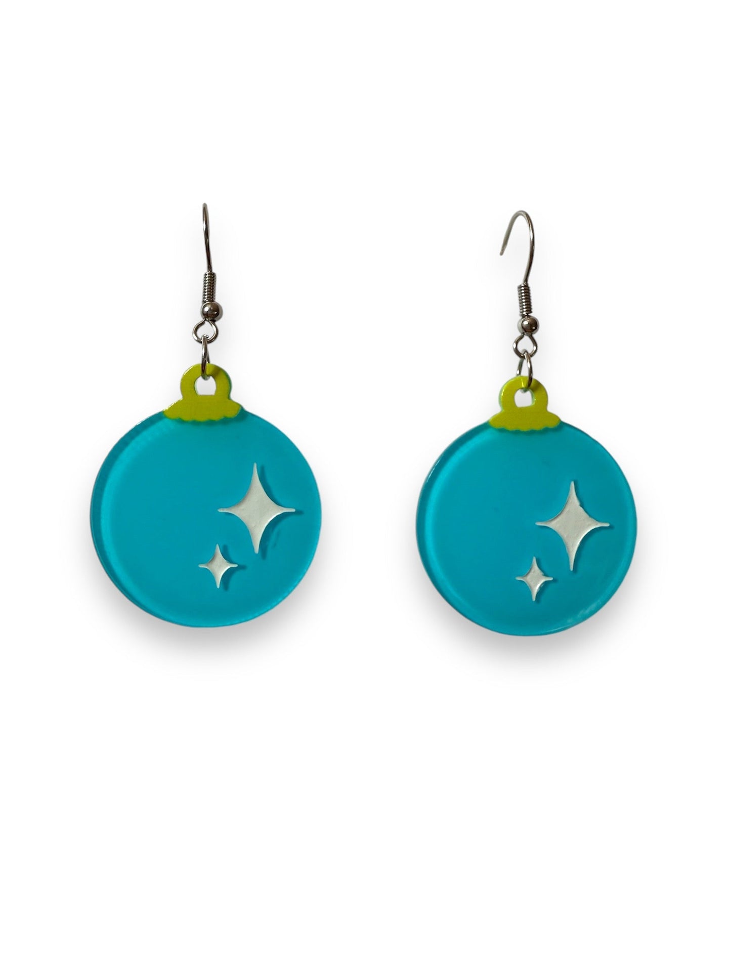 Christmas Bauble Drop Earrings by Lipstick & Chrome Quirks!