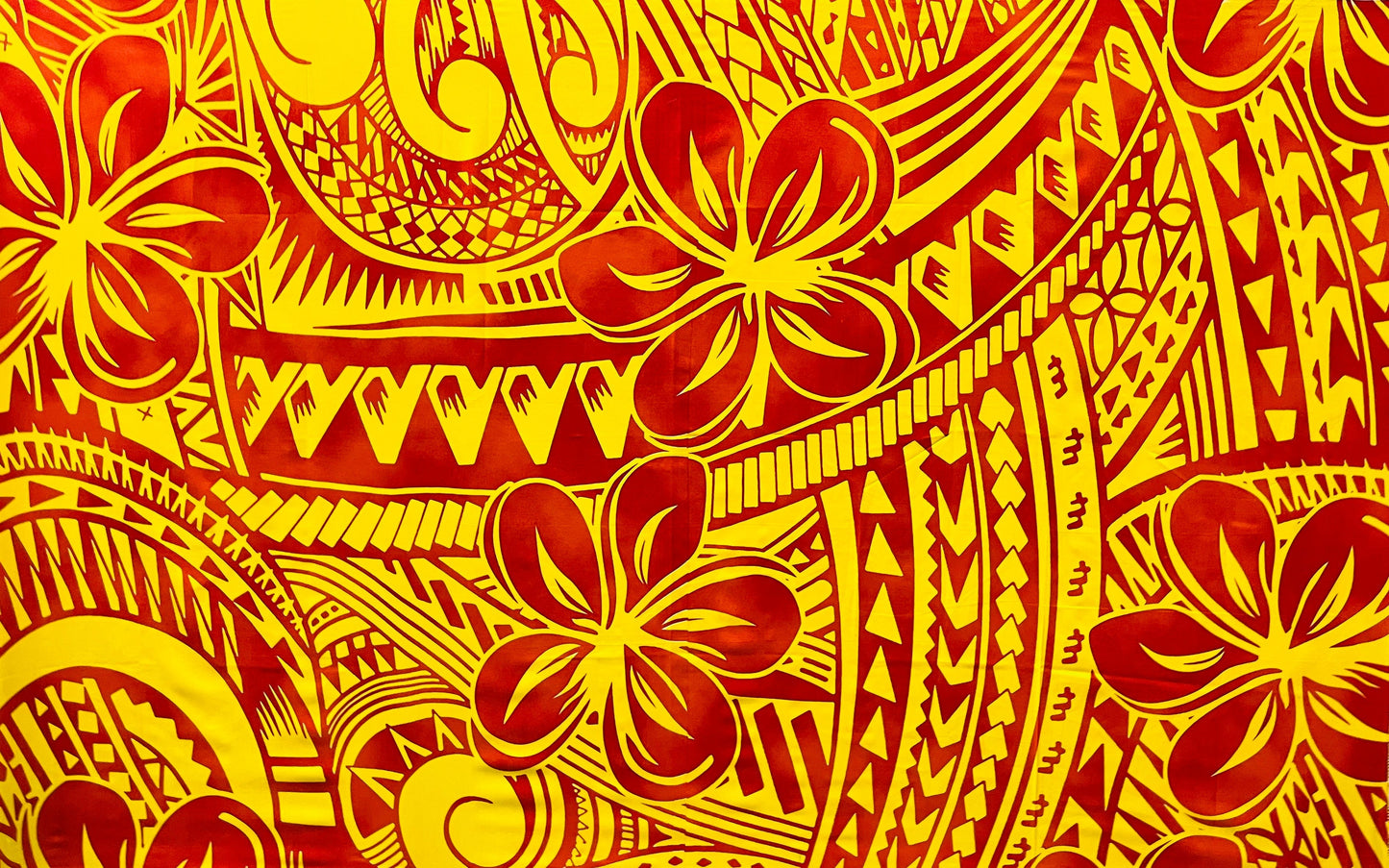 Plumeria Flower Polyester Sarong | Islands Fabric Islands Fabric