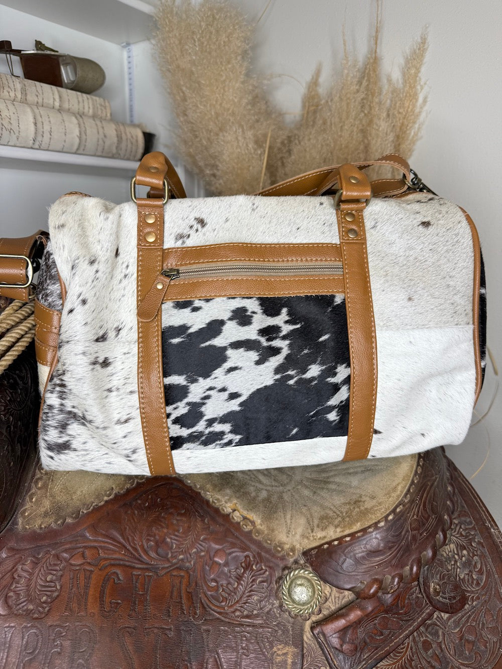 Onyx Hairon Hide Travel Bag