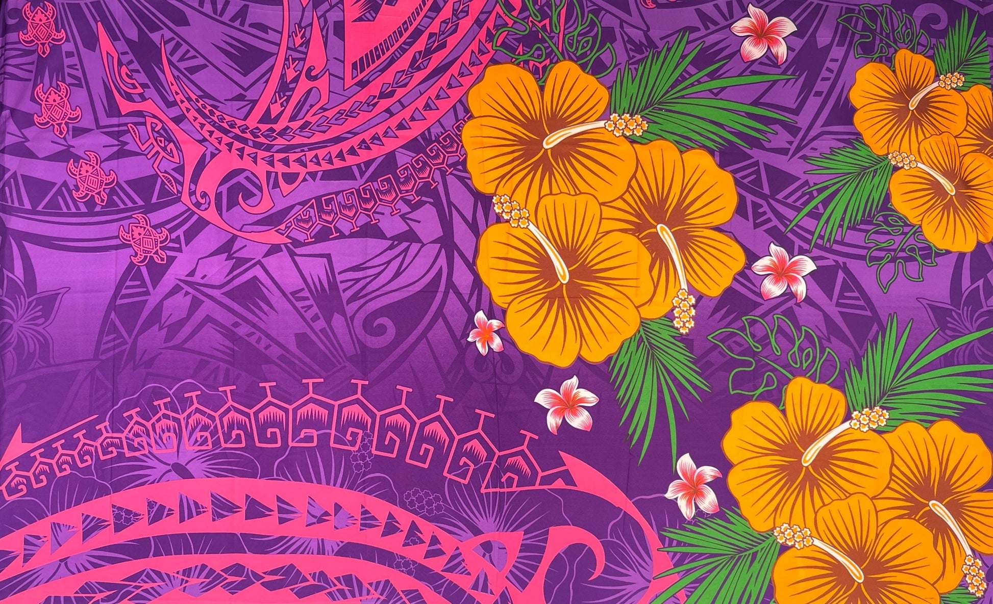 Fiji Hibiscus Cluster Sarong | Islands Fabric Islands Fabric