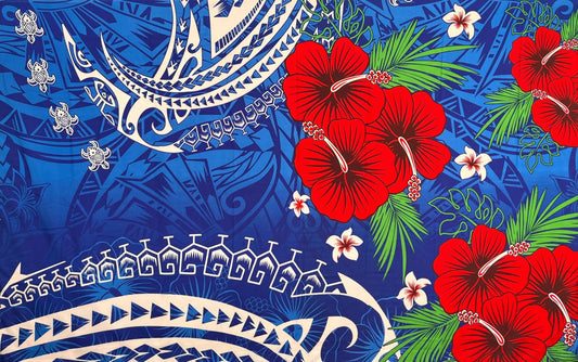 Fiji Hibiscus Cluster Sarong | Islands Fabric Islands Fabric