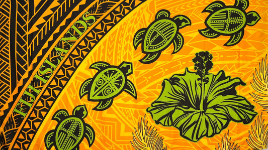 Turtle Hibiscus Fiji Islands Sarong | Islands Fabric Islands Fabric